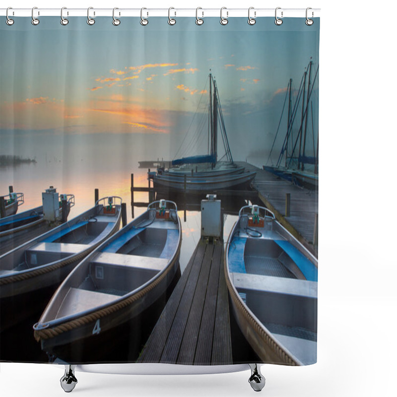 Personality  Rental Boats Shower Curtains