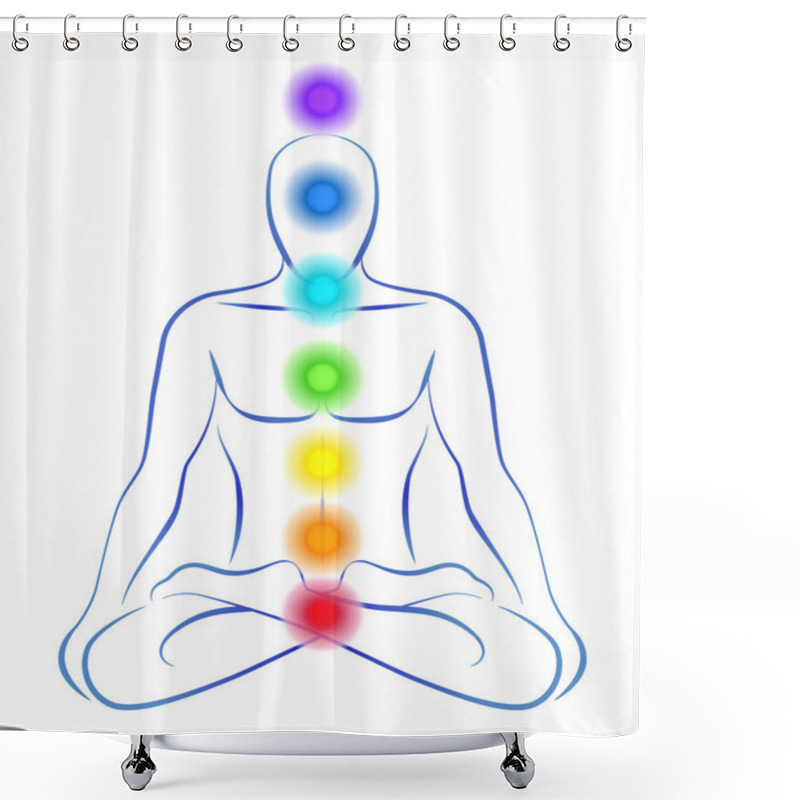 Personality  Chakras Shower Curtains