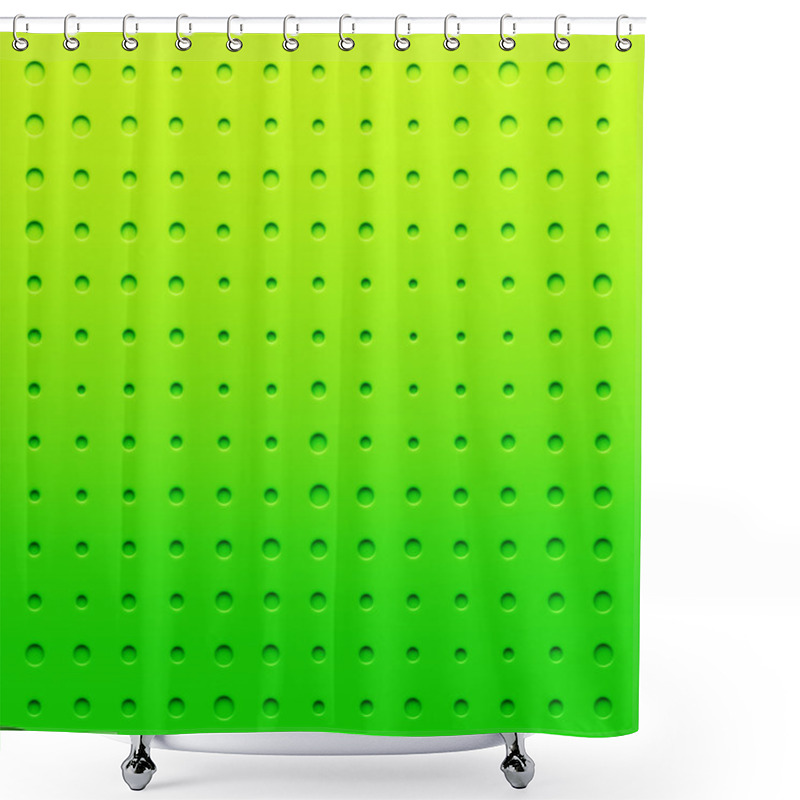 Personality  Green Plastic Dotted Cartoon Background, Texture, Grill Pattern Shower Curtains