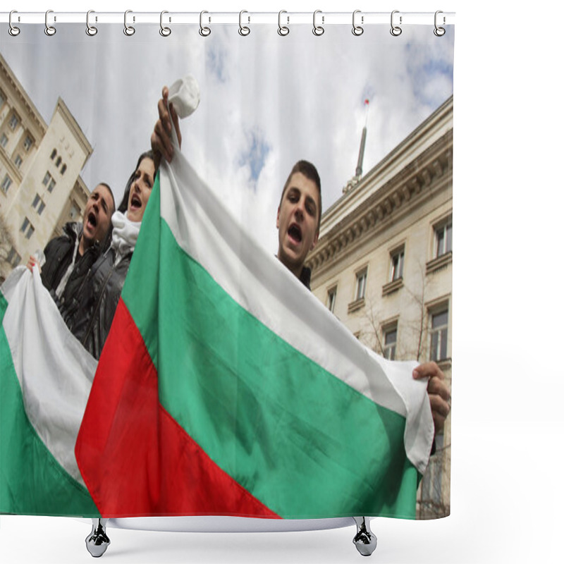 Personality  Bulgaria Protest Anti Government Shower Curtains