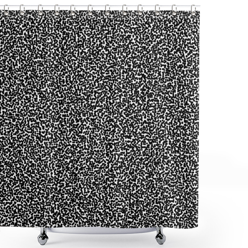 Personality  Random Dots, Random Circles Pattern, Background. Noise Halftone. Shower Curtains