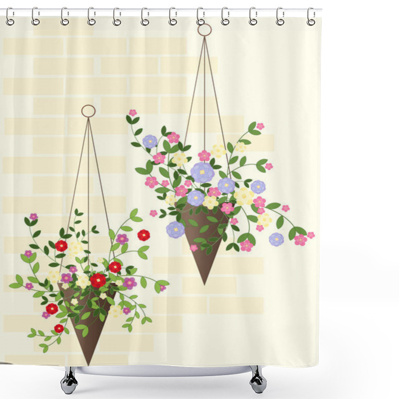 Personality  Hanging Basket Shower Curtains