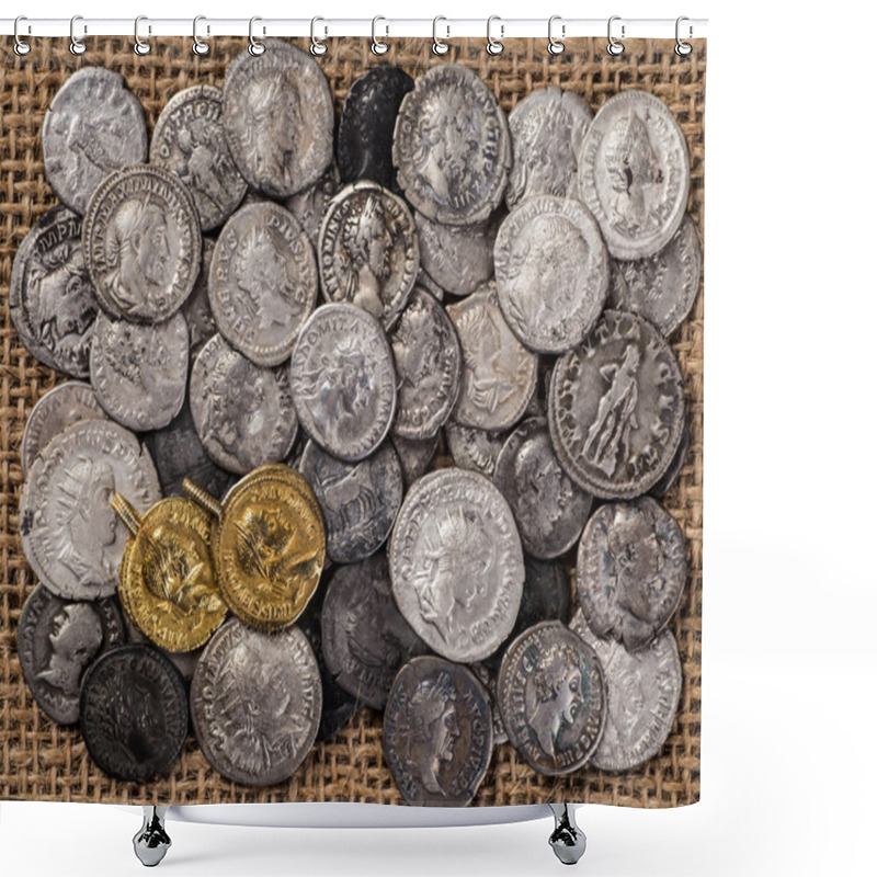 Personality  Ancient Coin Of The Roman Empire. Shower Curtains