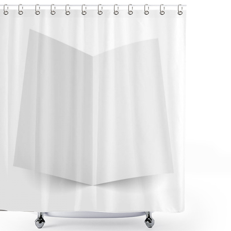 Personality  Blank Folded Flyer, Booklet, Postcard, Business Card Or Brochure Shower Curtains