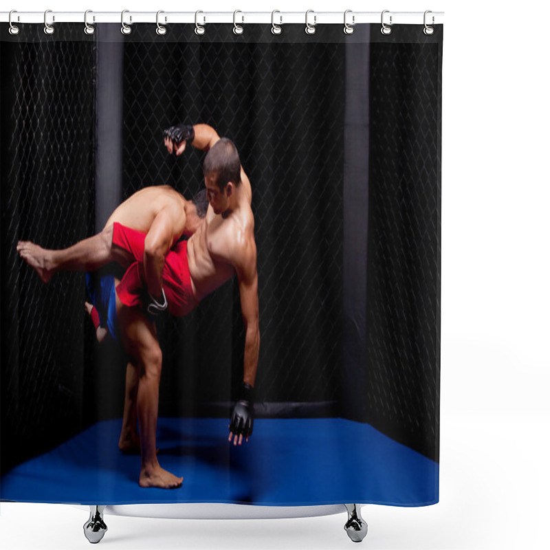 Personality  Mixed Martial Artists Fighting Shower Curtains