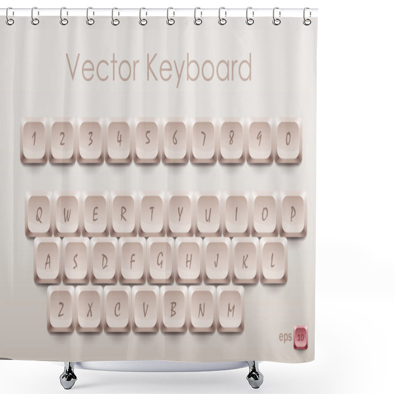 Personality  Independence Day Postcard Design Shower Curtains