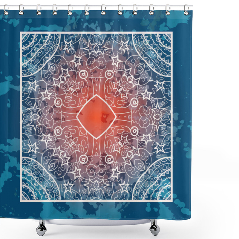 Personality  Oriental Mandala Motif Shower Curtains