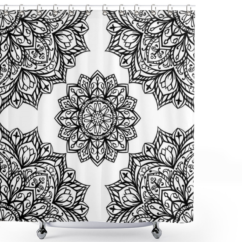 Personality  Background With Oriental Mandalas. Shower Curtains