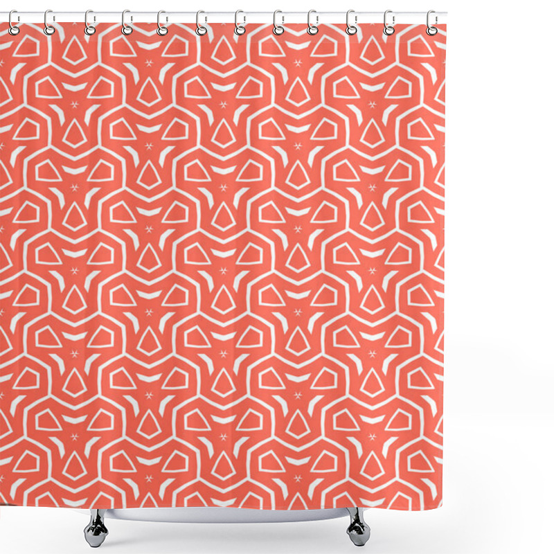 Personality  Geometric Pattern Shower Curtains