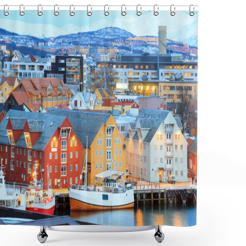 Personality  Tromso Cityscape Shower Curtains