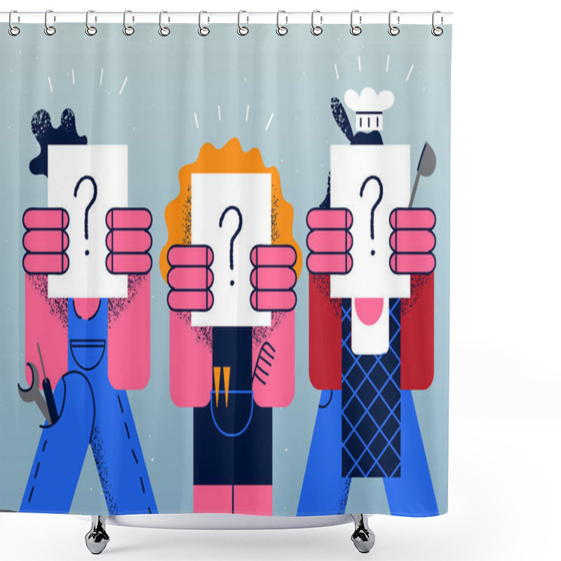 Personality  Human Resources And Recruit Concept Shower Curtains