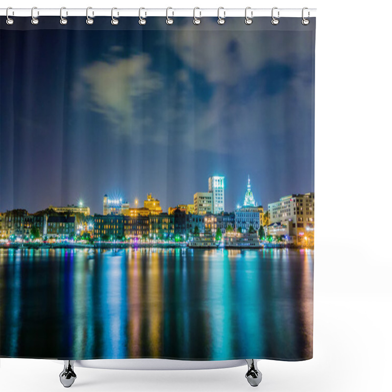 Personality  Savannah Georgia Waterfront And Street Scenes  Shower Curtains