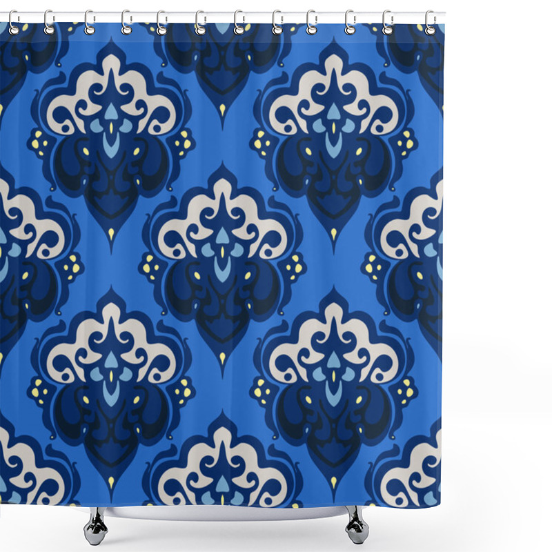 Personality  Vector Damask Seamless Pattern Shower Curtains