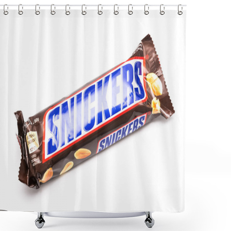 Personality  Snickers Chocolate Bar Shower Curtains