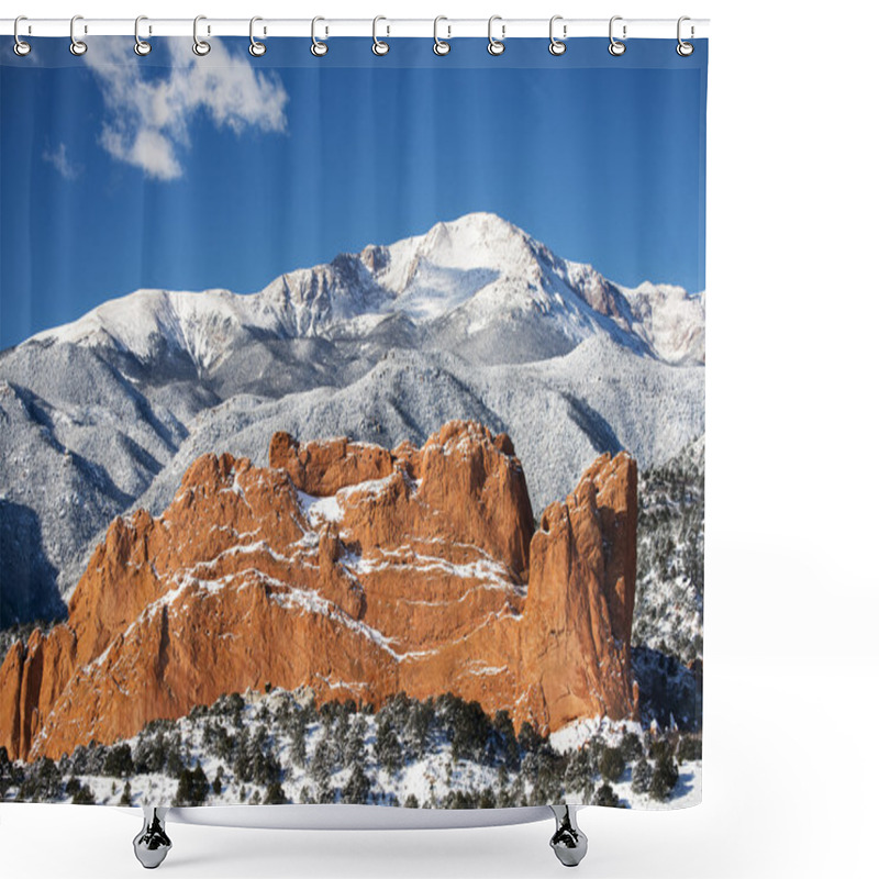 Personality  Pike's Peak; America's Mountain Shower Curtains