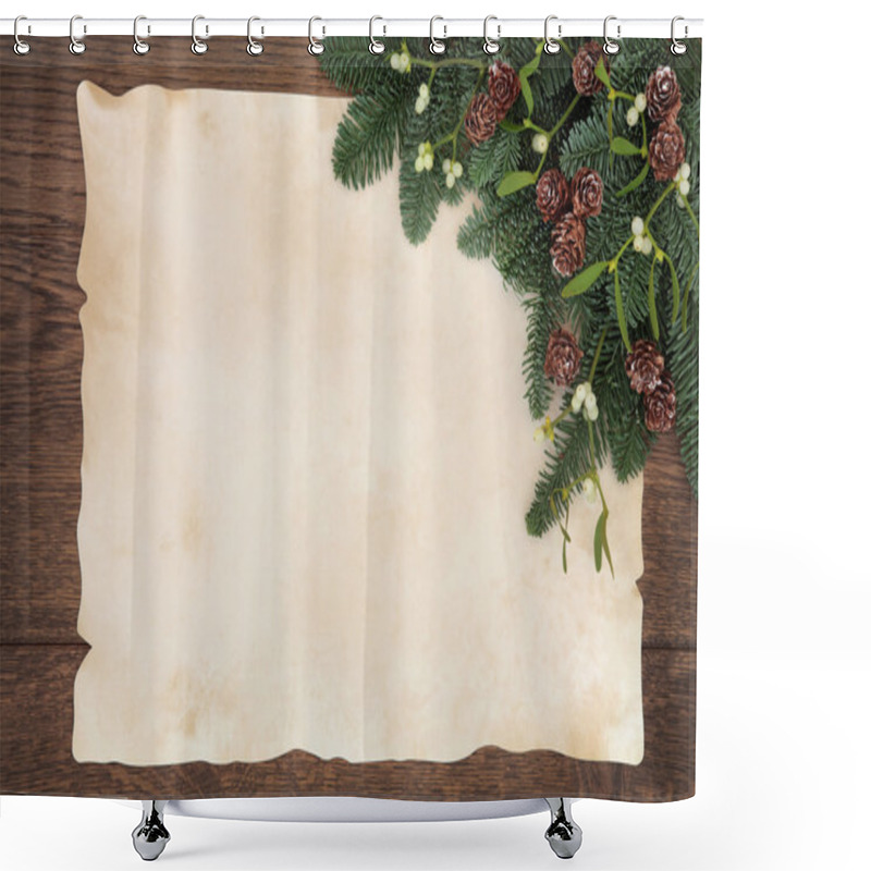 Personality  Winter Decorative Border Shower Curtains