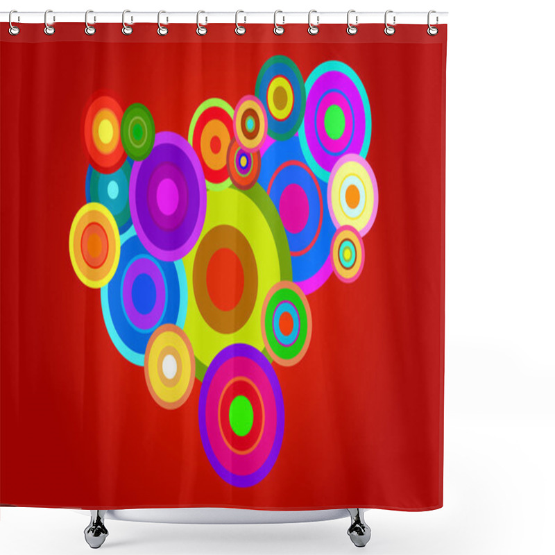 Personality  Retro Background Shower Curtains