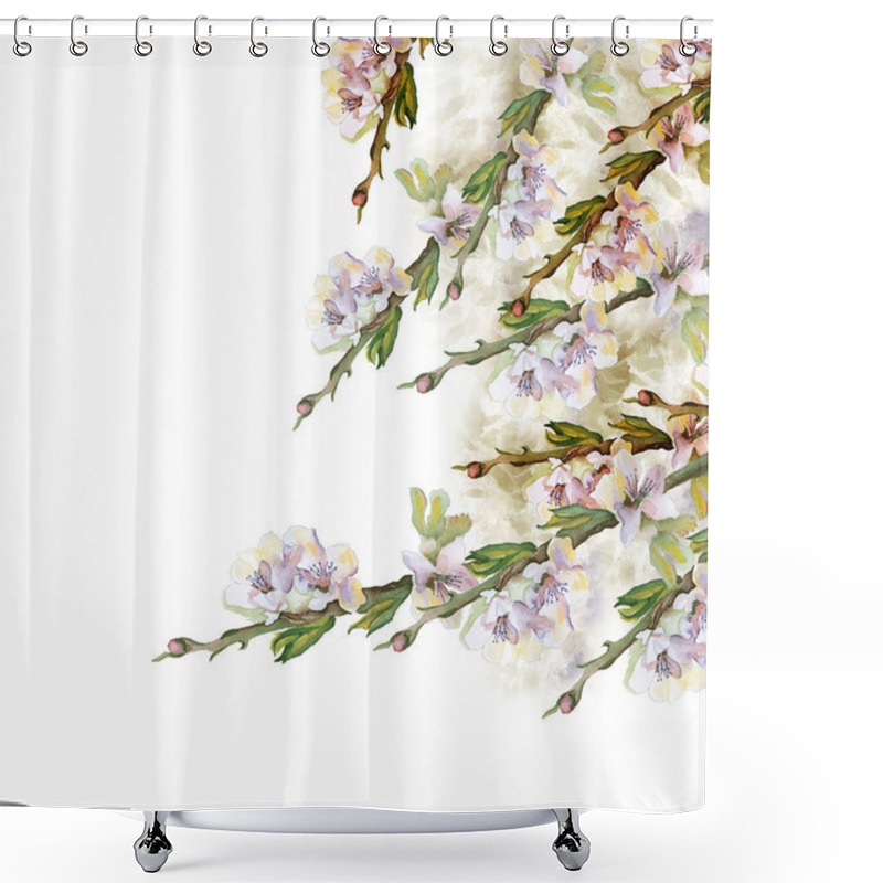 Personality  Apple Branches Shower Curtains