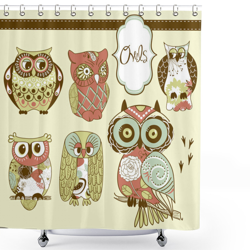 Personality  Owls Shower Curtains