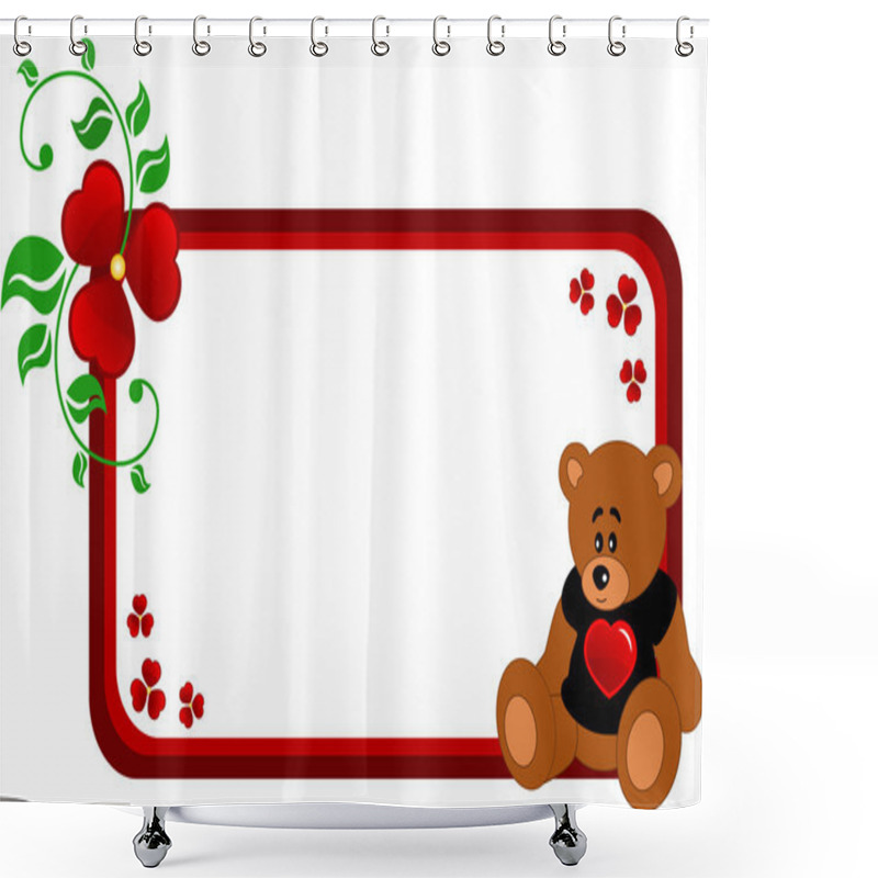 Personality  Bear Banner Shower Curtains