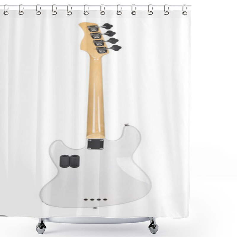 Personality  Back Side Of Electric Bass Guitar Shower Curtains