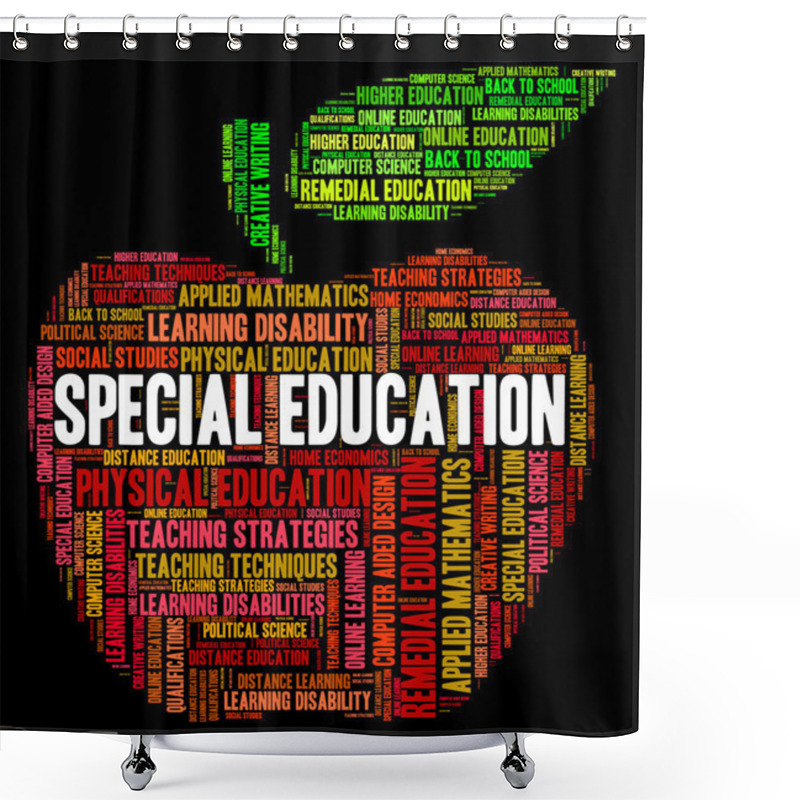 Personality  Special Education Shows Slow Learning And Develop Shower Curtains