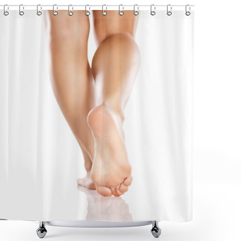 Personality  Woman's Bare Feet Shower Curtains