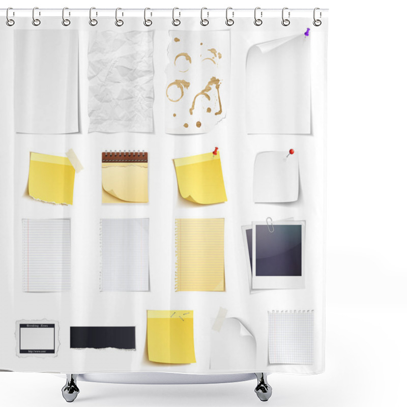 Personality  Paper Set Shower Curtains