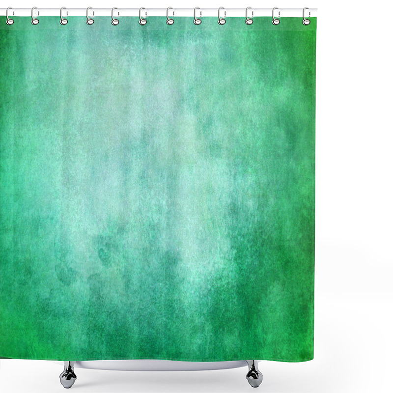 Personality  Grunge Abstract Green Background Shower Curtains