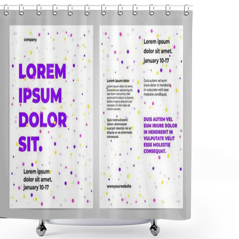 Personality  Minimal Poster Template Design Shower Curtains