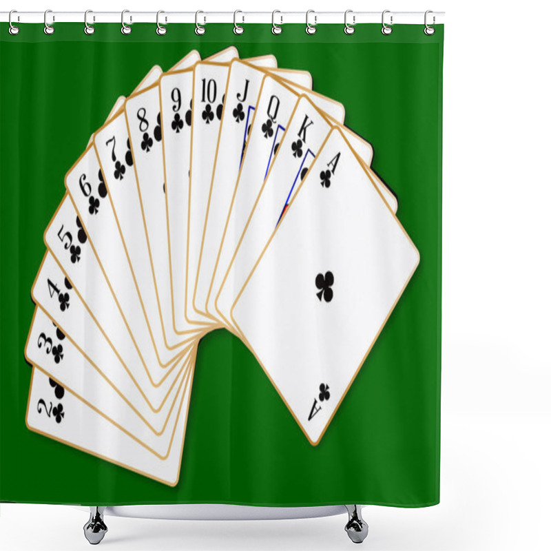 Personality  Clubs Suit Shower Curtains