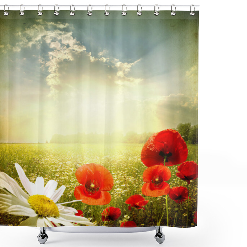 Personality  Landscape Shower Curtains