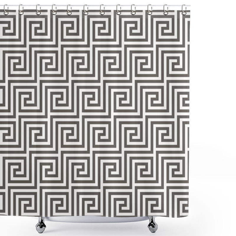 Personality  Vector Seamless Pattern. Geometric Texture. Shower Curtains