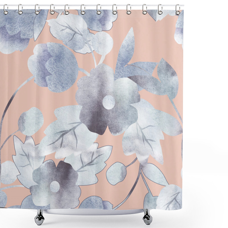 Personality  Decorative Flower Pattern Shower Curtains