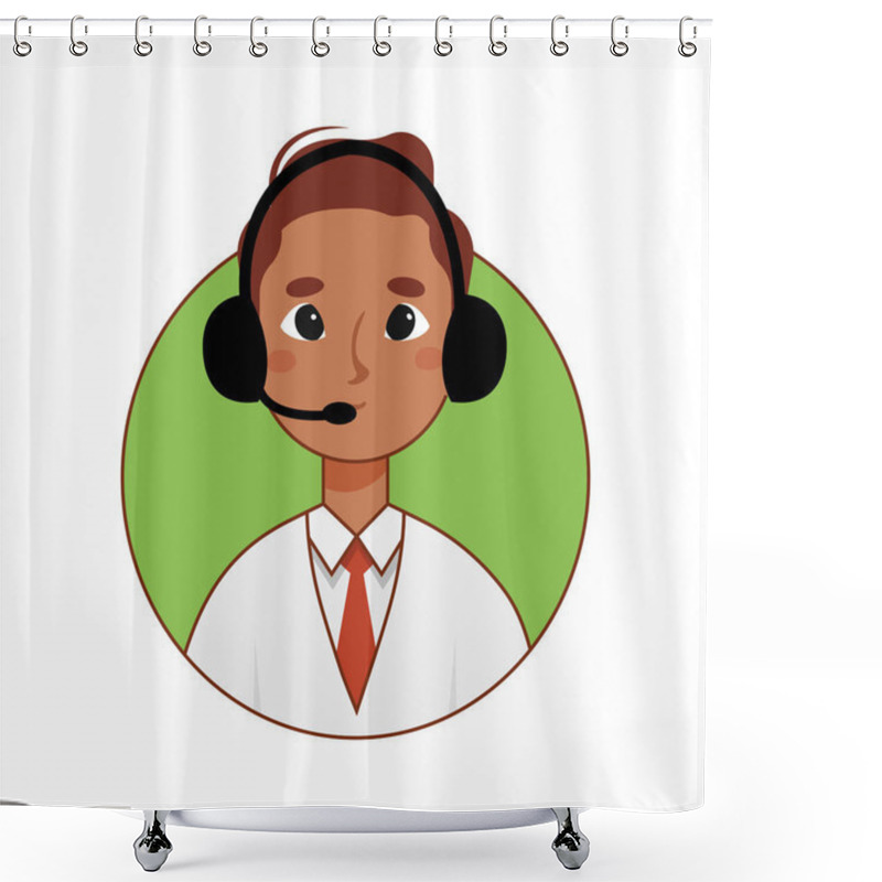 Personality  Isolated Employee Logo Shower Curtains