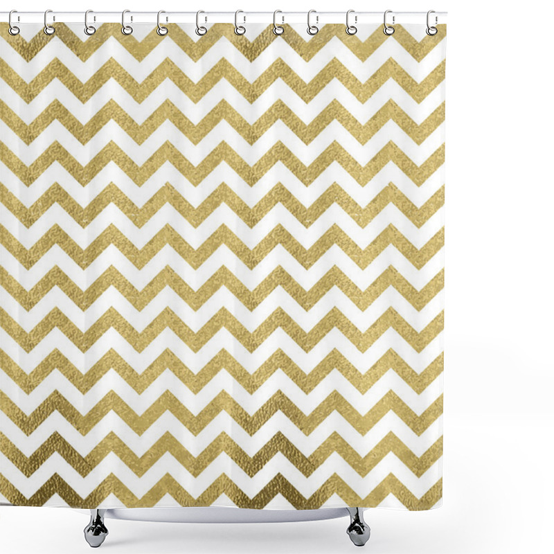 Personality  Classic Pattern In Zigzag Shower Curtains