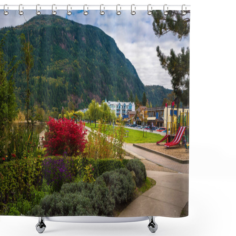 Personality  The Village Of Harrison Hot Springs Is A Small Resort Town At The Southern End Of Harrison Lake In The Fraser Valley Of British Columbia, Canada Shower Curtains