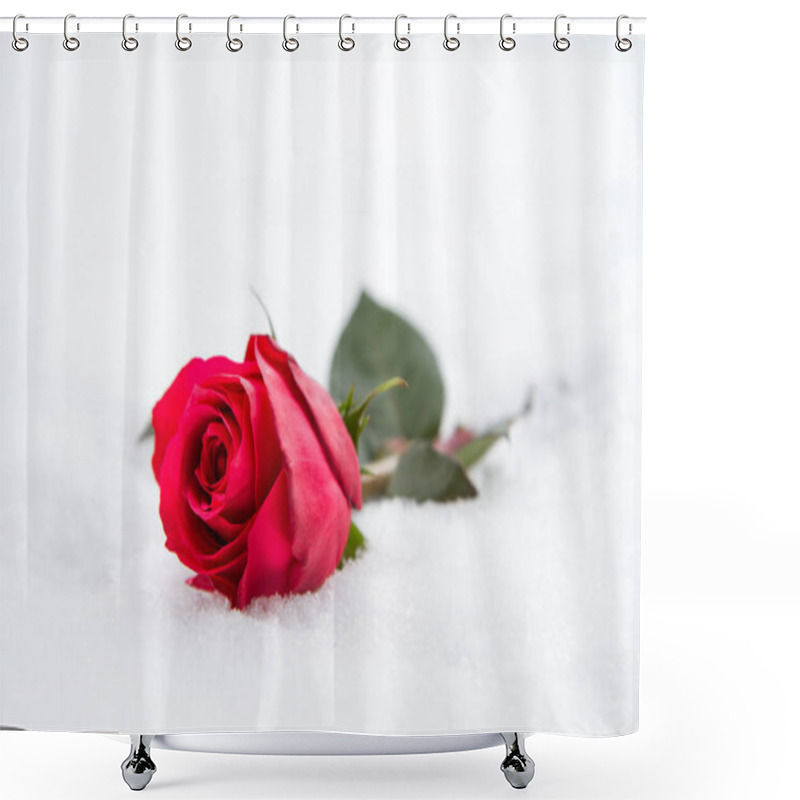 Personality  Beauty Red Rose Petals, Romantic Flora Shower Curtains