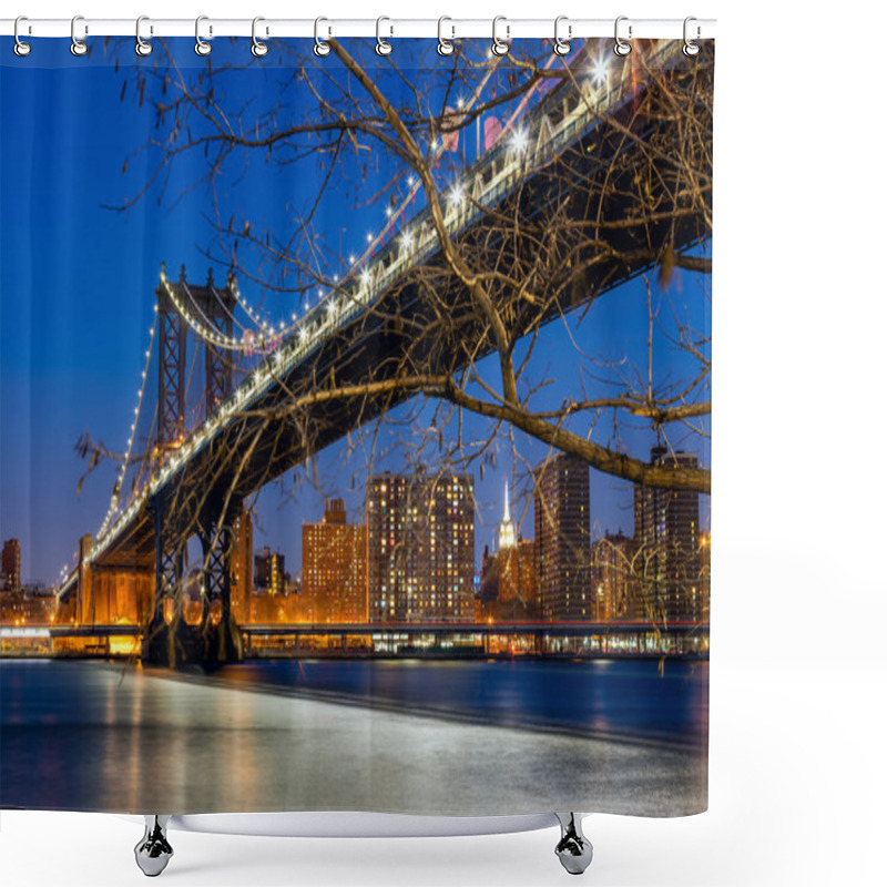 Personality   New York City -  Manhattan Bridge Shower Curtains