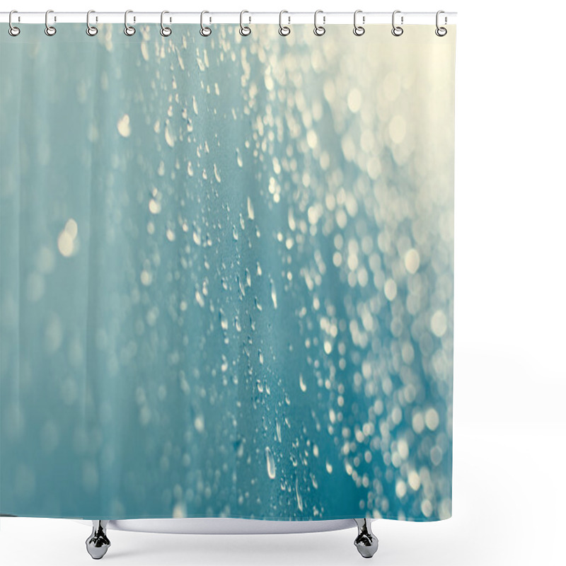 Personality  Background Of Beautiful Water Drop Shower Curtains