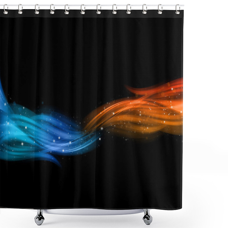 Personality  Abstract Background Shower Curtains