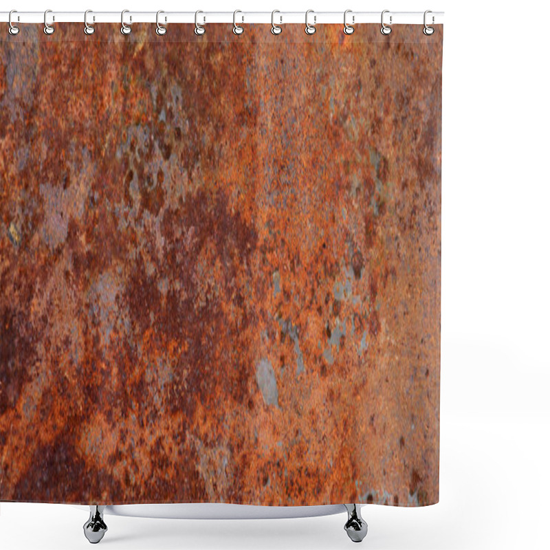 Personality  Rusty Metal Texture Shower Curtains