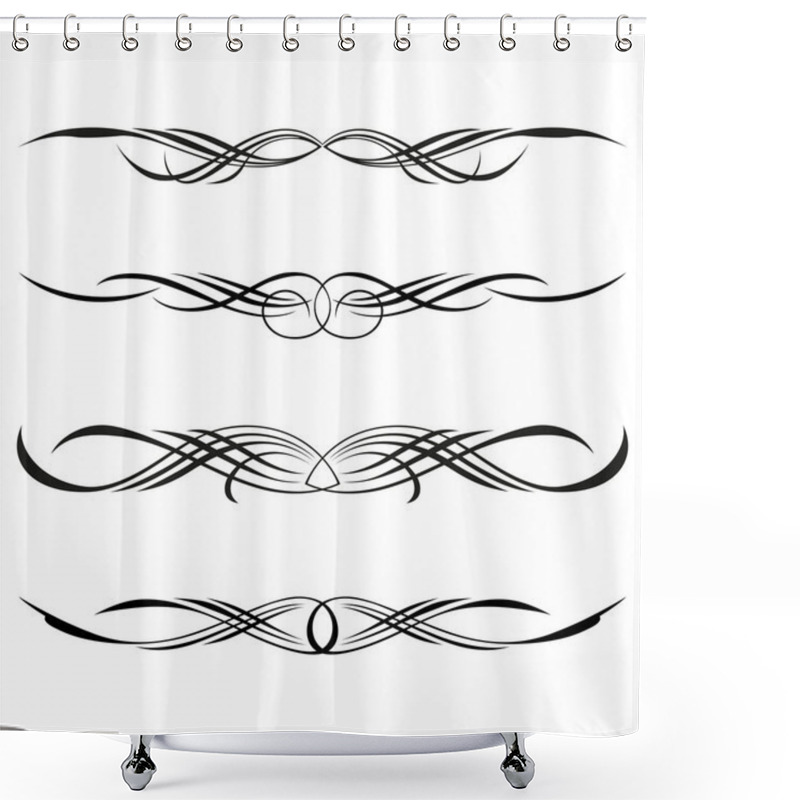 Personality  Decorative Elements, Border And Page Rules Shower Curtains