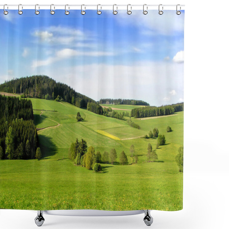 Personality  Hills Of Muehlviertel Shower Curtains