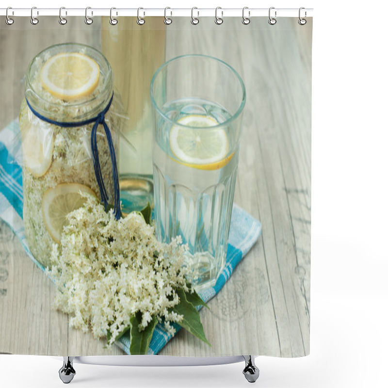 Personality  Home Made Elderflower Syrup  Shower Curtains