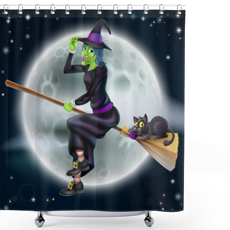 Personality  Halloween Witch 2013 E1 Shower Curtains