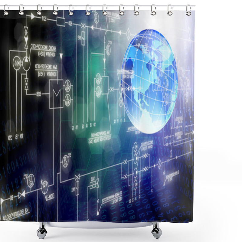 Personality  The New Connection Technology Shower Curtains