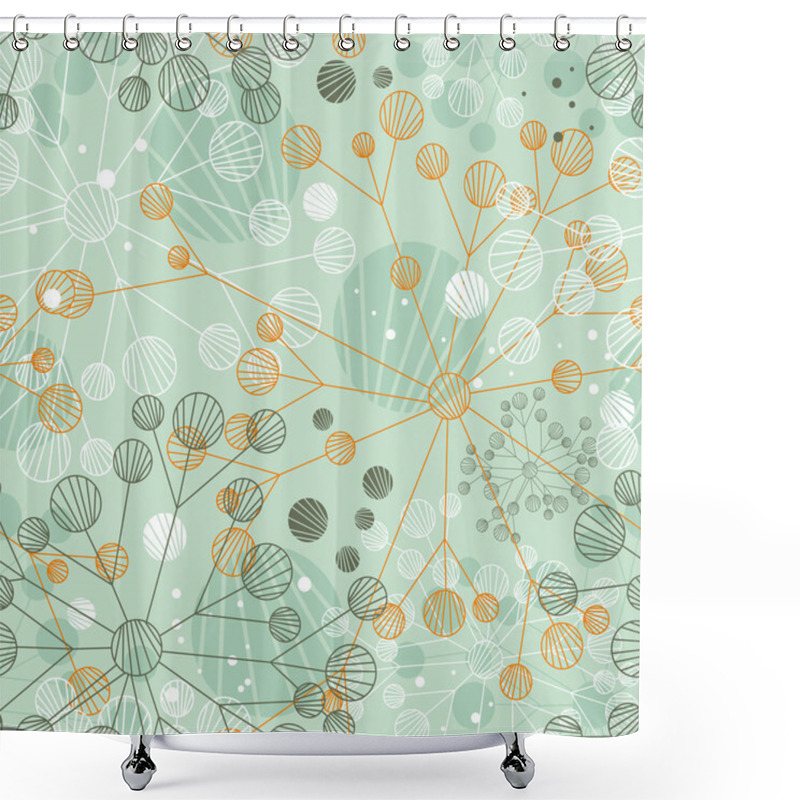 Personality  Seamless Floral Background Shower Curtains