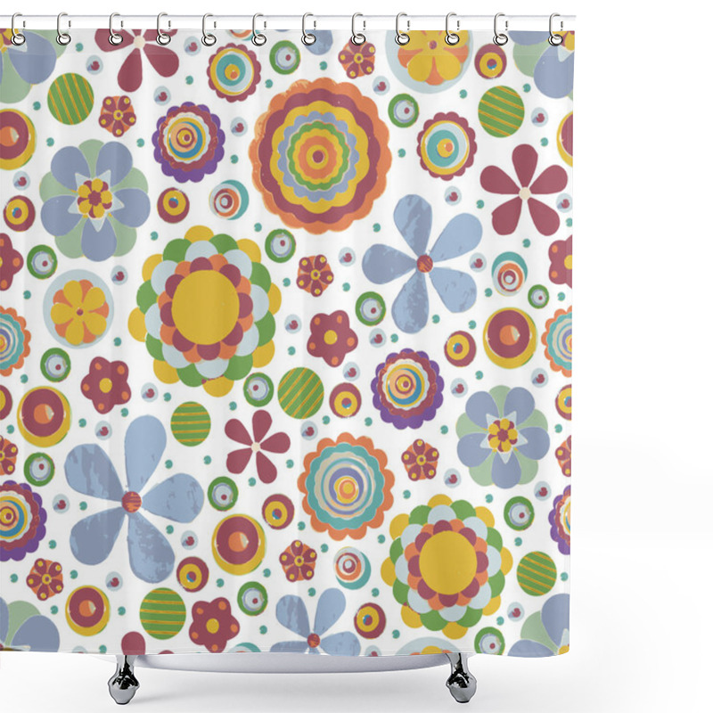 Personality  Abstract Fantasy Floral Background Shower Curtains