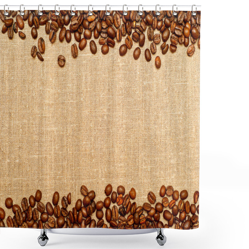 Personality  Coffee Background Shower Curtains